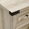 Walker Edison White Oak Farmhouse Barn Door Accent Cabinet